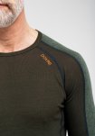 Langærmet t-shirt |100% uld | Grøn -Dovre