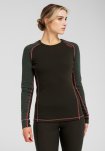 Langærmet undertrøje | 100% uld | Grøn -Dovre Women