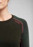 Langærmet undertrøje | 100% uld | Grøn -Dovre Women