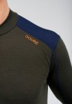 Langærmet t-shirt | 100% uld | Grøn -Dovre