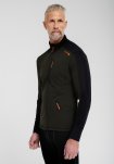 Trøje "full zip" | 100% uld | Grøn -Dovre