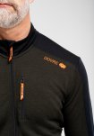 Trøje "full zip" | 100% uld | Grøn -Dovre