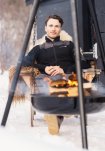Fleece jakke  | Polyester | Sort/grå -Dovre