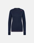 Langærmet undertrøje | 100% uld | Navy -Dovre Women