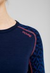 Langærmet undertrøje | 100% uld | Navy -Dovre Women
