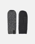 Vanter med mønster | Merino uld | Grå -Dovre Women