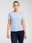 T-shirt "light" | 100% uld | Lys blå -Dovre Women