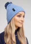 Hue | 100% merino uld | Blå -Dovre Women