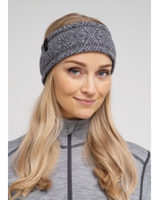 Pandebånd | 100% merino uld | Grå -Dovre Women