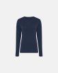 Langærmet t-shirt | 100% merino uld | Navy - Dovre Women