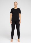 T-shirt | 100% merino uld | Sort -Dovre Women