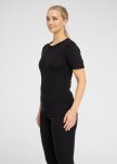 T-shirt | 100% merino uld | Sort -Dovre Women