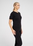 T-shirt | 100% merino uld | Sort -Dovre Women