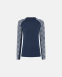 Langærmet t-shirt | 100% merino uld | Navy -Dovre Women