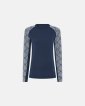 Langærmet t-shirt | 100% merino uld | Navy - Dovre Women