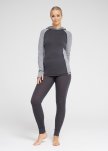 Langærmet t-shirt med hætte | 100 % merino uld | Grå -Dovre Women