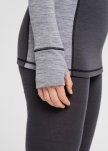 Langærmet t-shirt med hætte | 100 % merino uld | Grå -Dovre Women