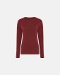 Langærmet t-shirt | 100% merino uld | Rød - Dovre Women