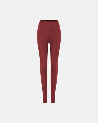 Leggings | 100% merino uld | Rød