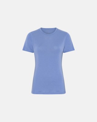 T-shirt | 100% merino uld | Blå -Dovre Women