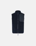 Teddy fleece vest | Polyester | Navy -Dovre