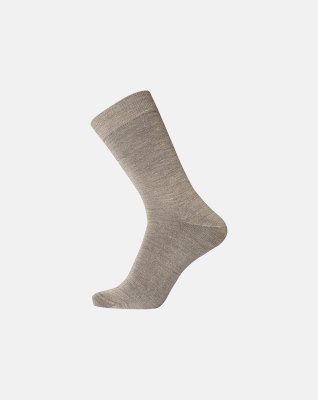 Sokker "no elastic / twin" | 3-pak | Uld | Beige -Dovre