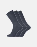 Sokker "no elastic / twin" | 3-pak | Uld | Navy -Dovre