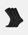 Sokker "no elastic / twin" | 3-pak | Uld | Sort -Dovre