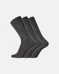 Sokker "no elastic / twin" | 3-pak | Uld | Mørk grå -Dovre