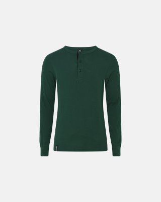 Langærmet t-shirt "Grandad" | 100% økologisk bomuld | Grøn
