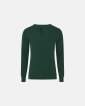 Langærmet t-shirt "Grandad" | 100% økologisk bomuld | Grøn - Dovre