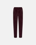 Pyjamas sæt i velour, Bomuld, Rød