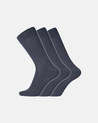 Strømper 3-pak | Uld | Navy -Dovre