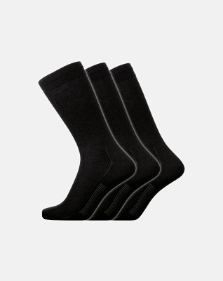 Sokker 3-pak | Bambusviskose | Sort -Dovre