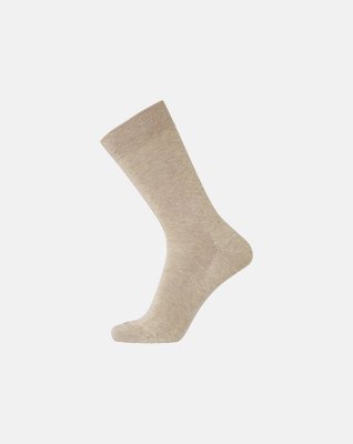 Strømper "no elastic" 3-pak | Bomuld | Beige -Dovre