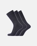 Strømper "no elastic" 3-pak | Bomuld | Navy -Dovre