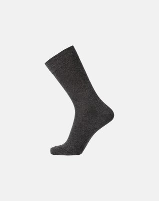 Strømper "no elastic" 3-pak | Bomuld | Mørk grå -Dovre