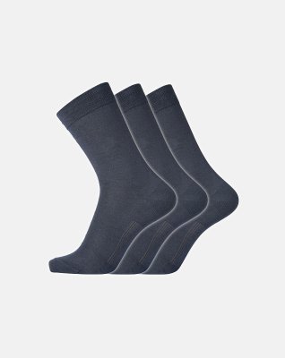 Strømper 3-pak | Bomuld | Navy -Dovre