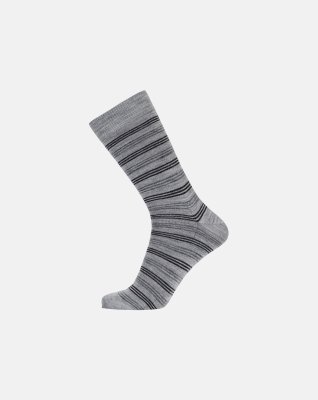 Strømper | Uld | Grå stripe -Egtved