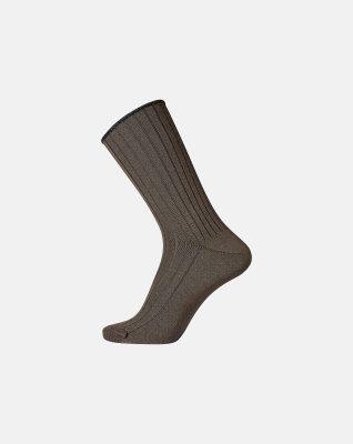 Strømper "no elastic"  | Uld | Brun -Egtved