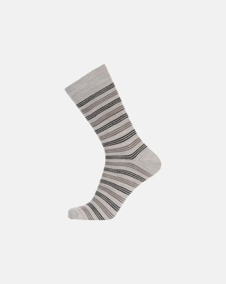 Strømper | Uld | Beige stripe -Egtved