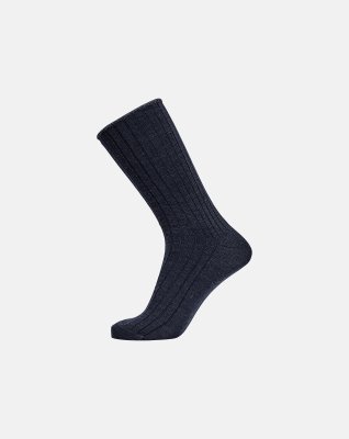 Strømper "no elastic" | Uld | Navy -Egtved