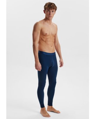 Long johns m. gylp | 100% økologisk bomuld | Navy -Dovre