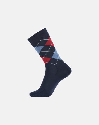 Strømper | Bomuld | Navy mønster -Egtved