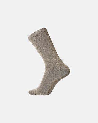 Strømper "twin no elastic" | Bomuld/uld | Beige -Egtved