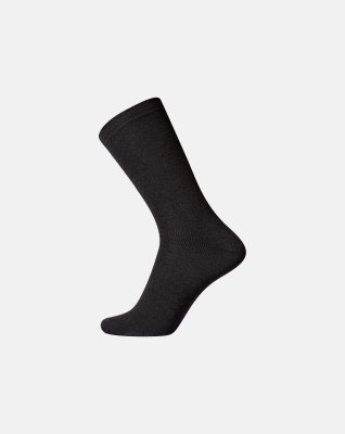 Strømper "twin no elastic" | Bomuld/uld | Sort -Egtved