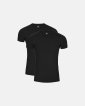 T-shirt "o-neck" 2-pak | GOTS bomuld | Sort - Dovre