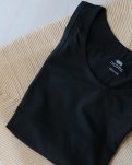 T-shirt "o-neck" 2-pak | GOTS bomuld | Sort -Dovre