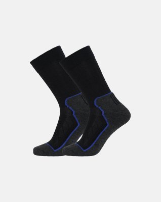 Strømper "terry" 2-pak | Økologisk uld | Navy -Dovre