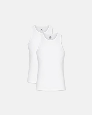 Tanktop 2-pak | Bambusviskose | Hvid -Dovre
